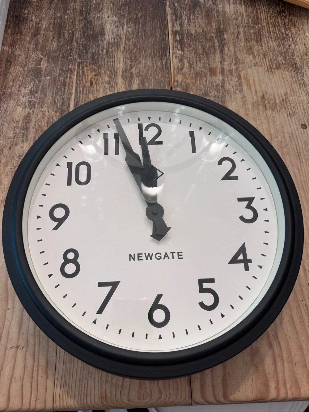 Newgate 50s Electric Retro Wall Clock, Black, 37cm